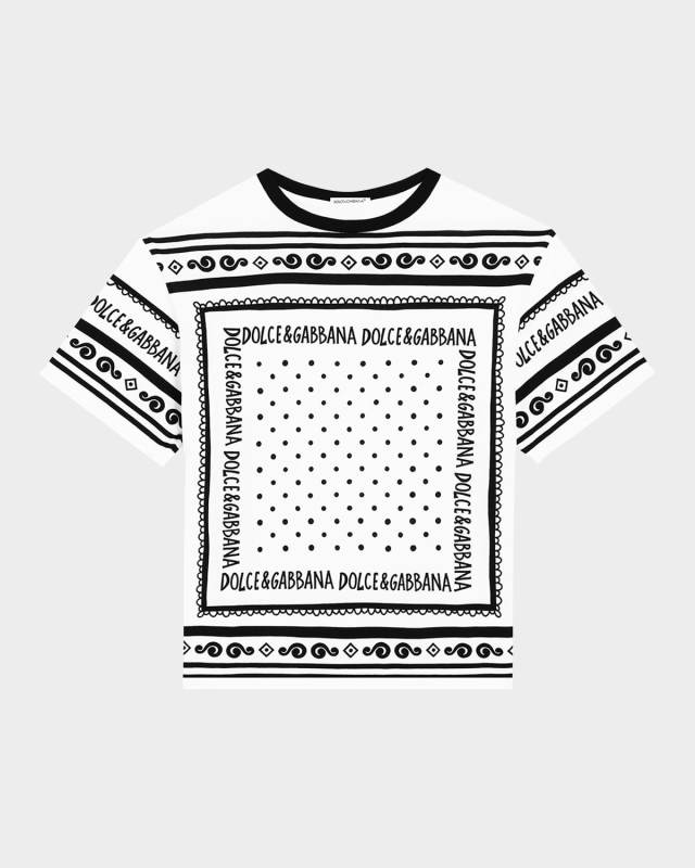 Boy's Logo-Print Bandana T-Shirt, Size 8-14